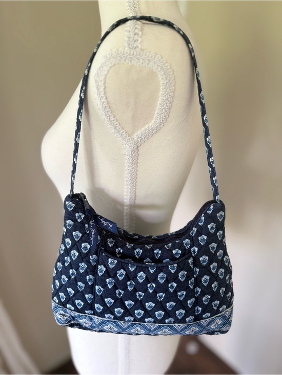 Vera Bradley Handbags - Vintage Vera Bradley Nantucket Navy shoulder bag RARE Retired 2005 Y2K coastal